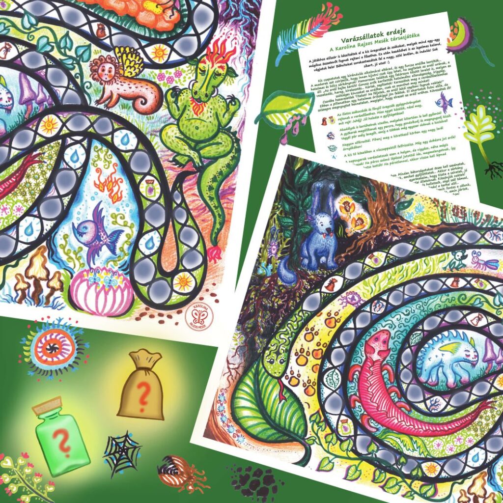 Halmos-Végh Bori: Varázsállatok társasjáték